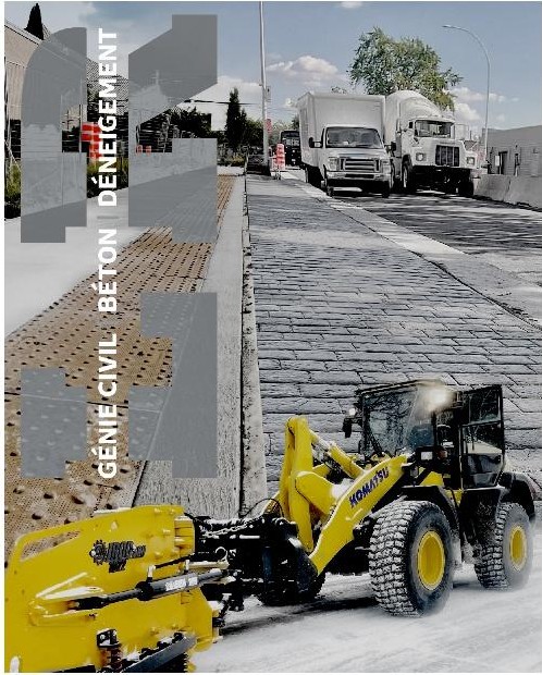 Chargeuse Komatsu en déneigement